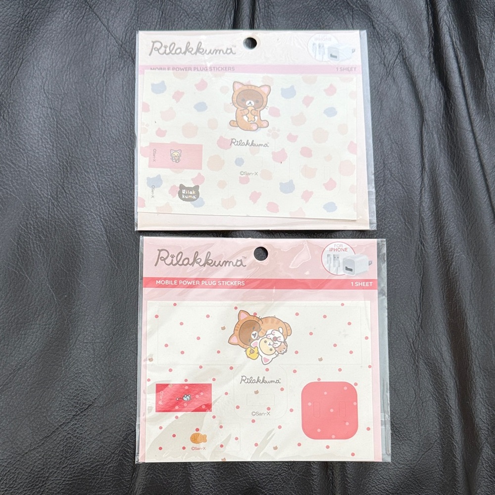 Rilakkuma USB charger plug stickers